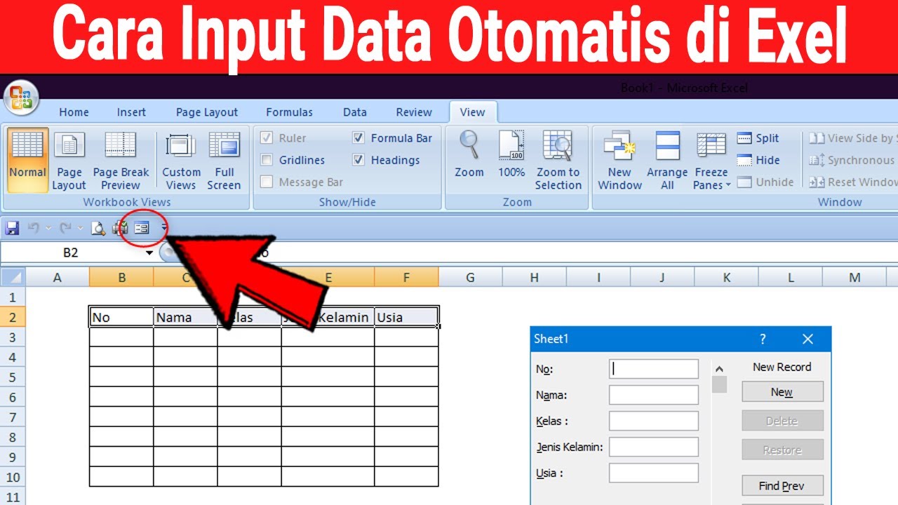 Cara Input Data Di Komputer - Piffle me
