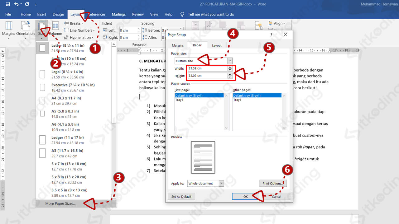 Mengubah Bentuk Kertas di Microsoft Word Panduan Lengkap untuk