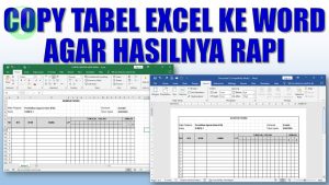 Mengubah Excel Menjadi Word Agar Rapi Panduan Lengkap untuk Presentasi