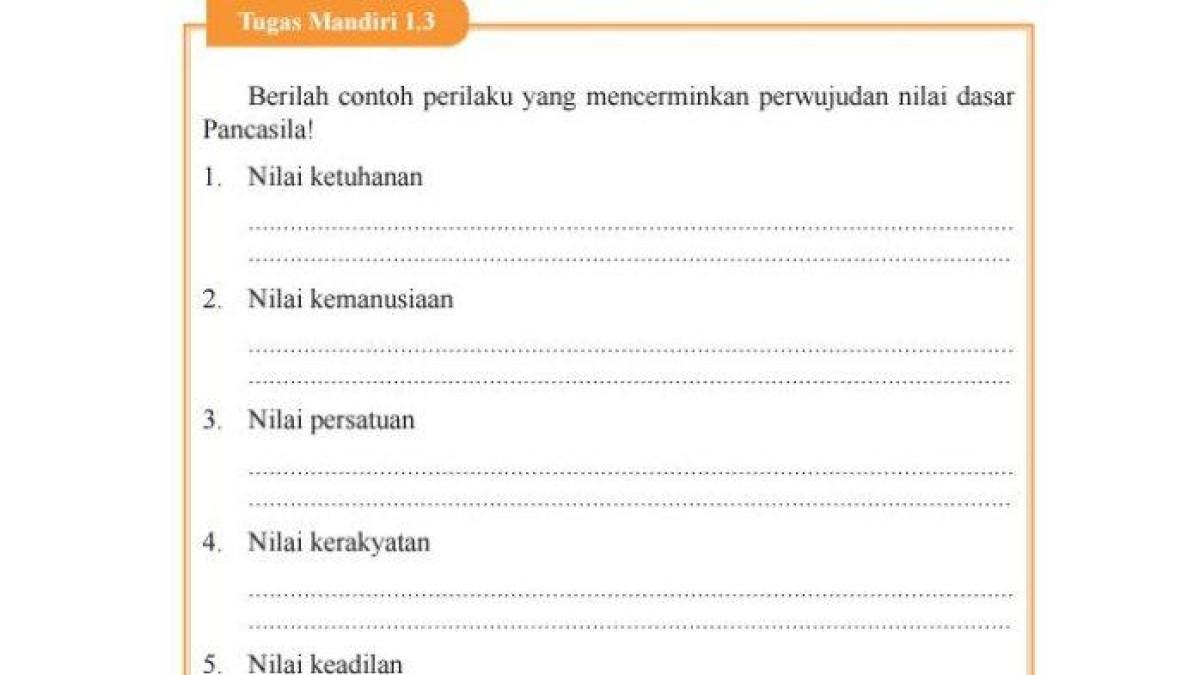 Perwujudan Pancasila di Berbagai Kehidupan Jawaban PKN Kelas 9 Halaman Perwujudan Pancasila di Berbagai Kehidupan Jawaban PKN Kelas 9 Halaman